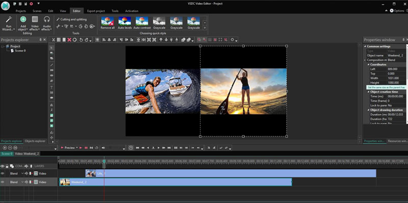 best free video editing software VSDC